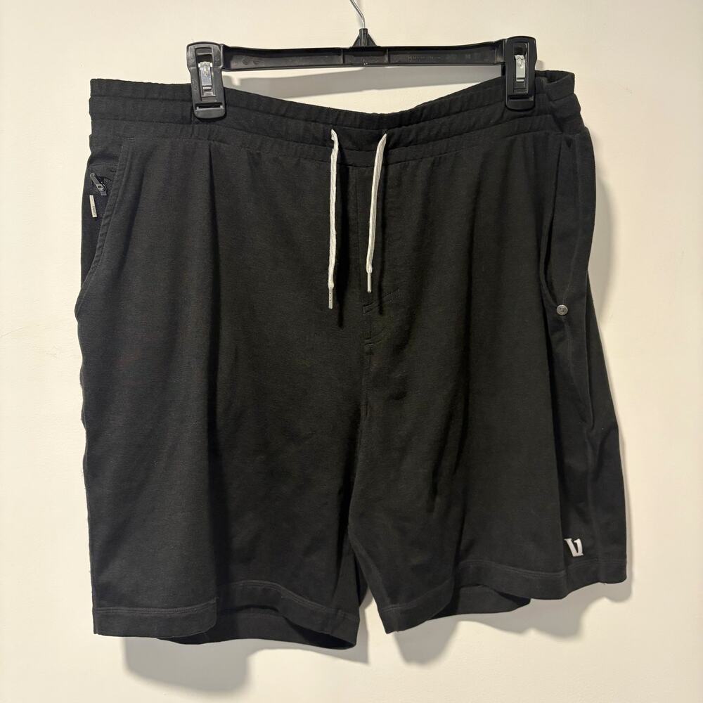 Vuori Men's Black Heather Ponto Performance Shorts 7" DreamKnit XL XXL